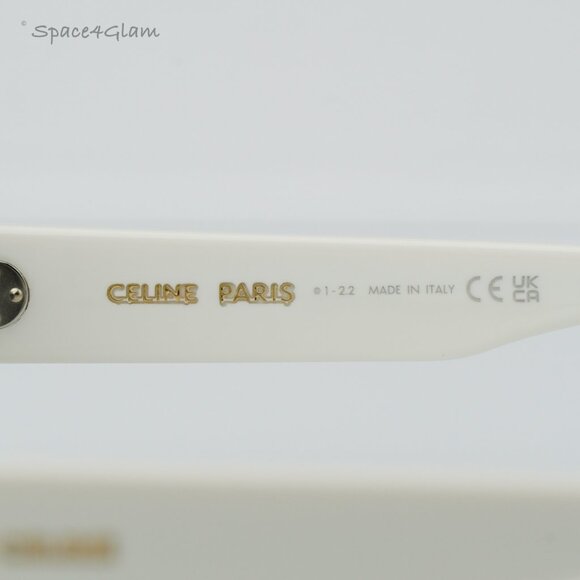 BRAND NEW Celine CL40252I 25A White Grey Rectangle Women Sunglasses main image 6